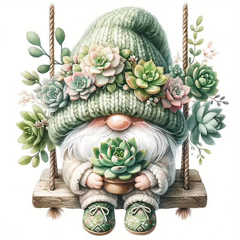 

Гном Алмазная Живопись Вышивка Крестом Пейзаж Алмазная Мозаика Полная Вышивка Крестом Полный Набор Настенное Искусство Round 20x20cm