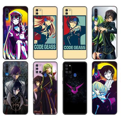 Schwarze TPU-Hülle für Samsung Galaxy A50 50S A30S A10 A01 A11 A21S A31 A41 A51 A71 M21 M30S S10 LITE Hülle Anime Code Geass