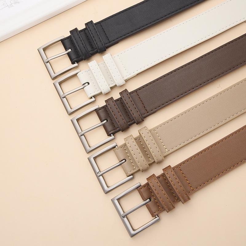 Neuer Damen-Gürtel aus PU-Leder mit Dornschließe - Stilvolles Accessoire für Freizeithosen, Mäntel, Jacken und Jeans