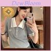 Academy Style Short Sleeve Girl Suit With Embroidery And Button Details For Summer Fashion