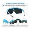 [KOOTU] Sunglasses Sports Polarized Cycling Glasses Men or Women Bike Eyewear Driving Baseball Sunglasses Color Dots