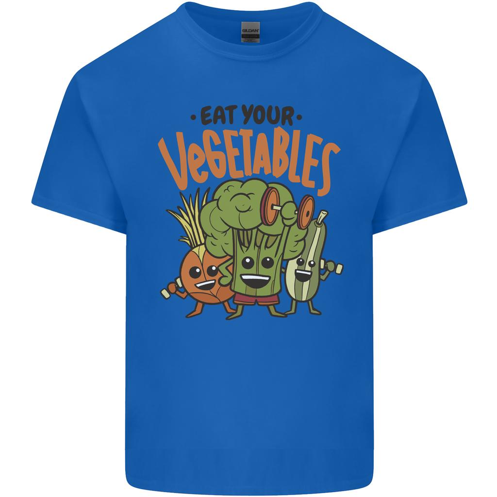 Eat Your Vegetables Funny Vegan Vegetarian Unisexs Light Cotton TShirt