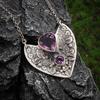European and American Style Love Gem Necklace Environmentally Friendly Pendant Jewelry