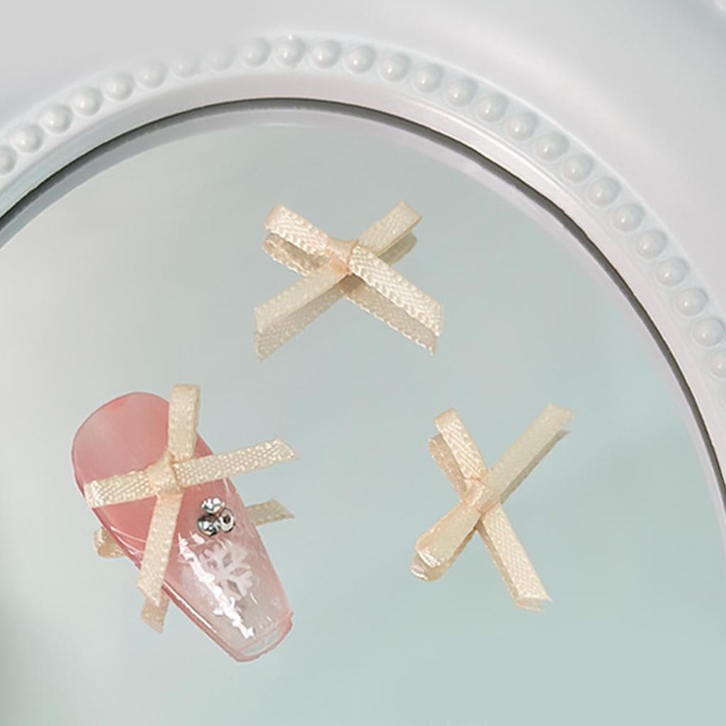 10Pcs Bow Nail Charms Bow Nail Art Decorations Colorful Bowknot Nail Accessories Acrylic Nails DIY Manicure Tips