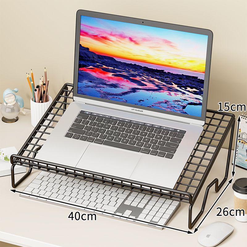 Gaming Laptop Cooling Stand & Monitor Riser Metal Mount