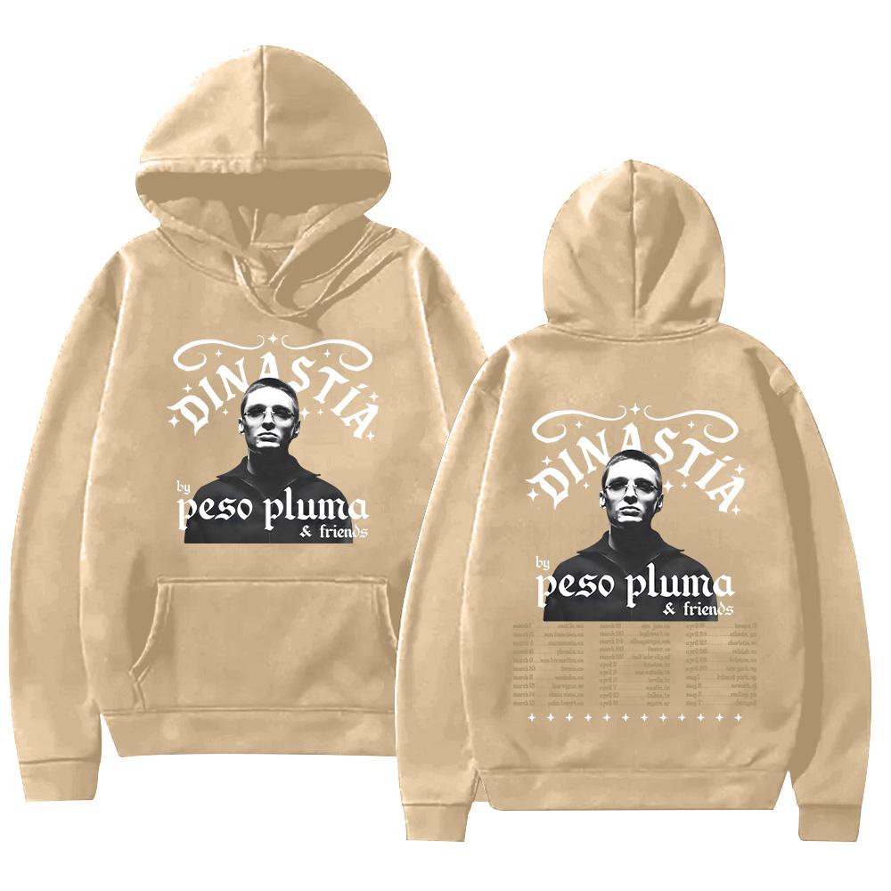 

Peso Pluma DINASTIA Tour 2026 Hoodies Men Woman Fashion Casual Hoody Sweatshirt Hip Hop Retro Harajuku Streetwear XXXL хакі
