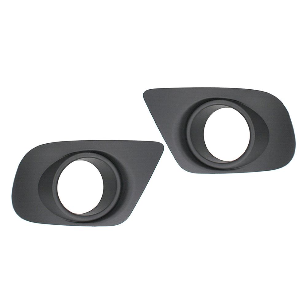 2x Front Fog Light Cover Black For 2011-2018 Dodge Journey 68088686AA 68088686AB