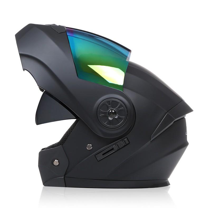 Modular Flip-Up Motorcycle Helmet With Dual Visors All-Season Riding Street Touring Commuting