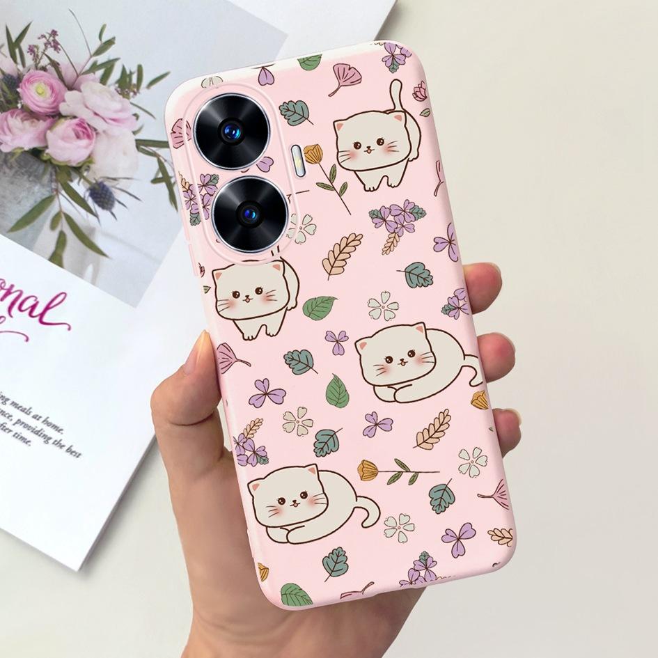 Per Custodia OPPO Realme C55 Carino Astronauta Cover Morbida in Silicone Posteriore per Realme C55 RMX3710 C 55 Real me C55 Custodia