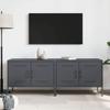 VidaXL Meubles TV 2 pcs anthracite 68x39x50,5 cm acier, support TV, buffet TV, meuble multimédia, banc TV, armoire hifi, 842939