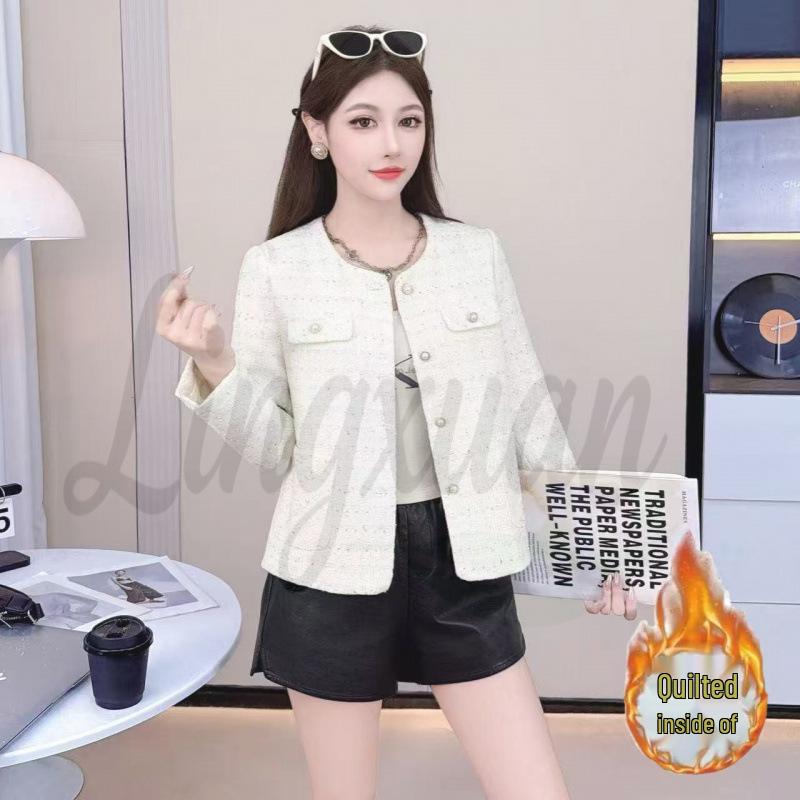 High-End French Chic Tweed Women s Short Jacket (2026) XL