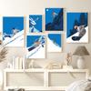 Nordic Downhill Skiing Climbing Winter Posters Print Canvas Painting Holiday Wall Art Picture For Living Room Home Decoration