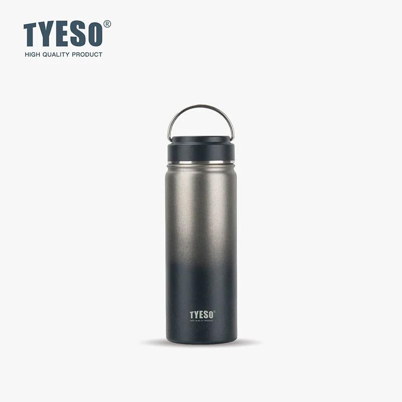 Tyeso Gradient Stainless Steel Insulated Water Bottle Portable Travel Mug for Men Women and Students Handheld Sports Water Cup
