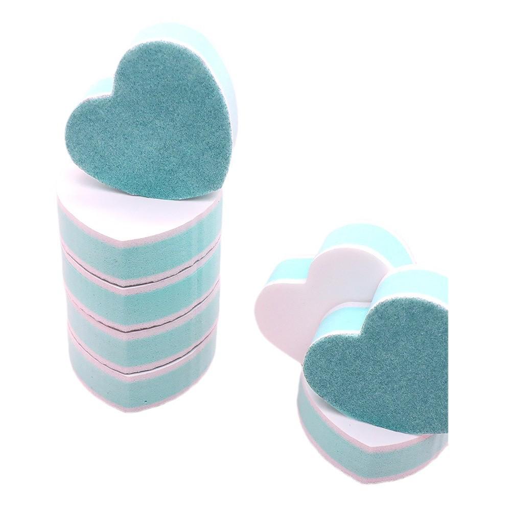 Heart-Shaped Mini Polishing Block for Nail and Jade Grinding