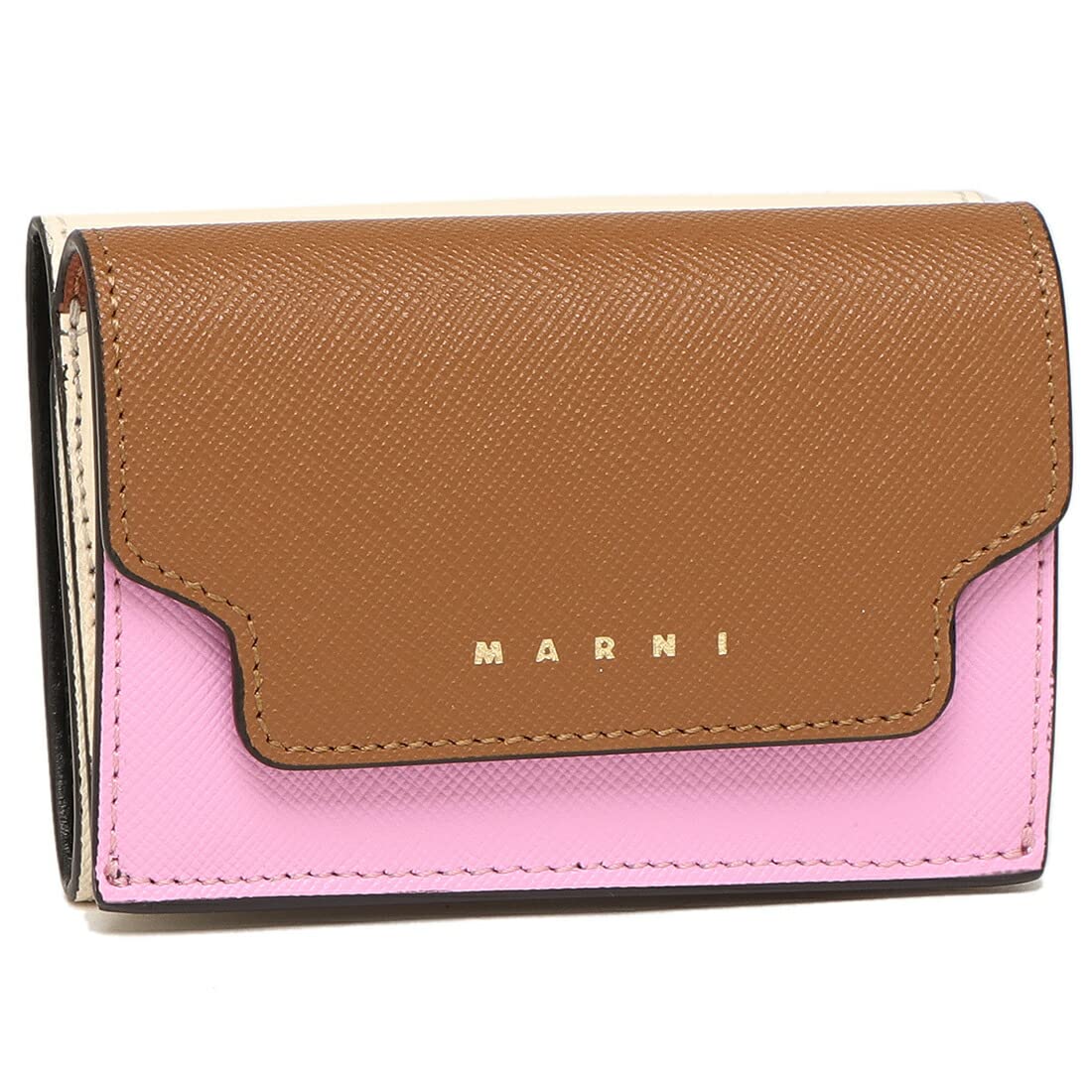 

Marni Mini Z565N Tri-fold Wallet, Trunk, Wallet, Brown, Multicolor, Men s/Women s, PFMOW02U23, LV520, [Used]