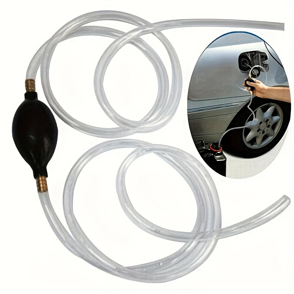 1 Multi-Purpose Portable Suction Pump with Flexible PVC Hose, Suitable for Diesel, Gasoline, Water, and Pool Fuel, Essential Tool for Cars