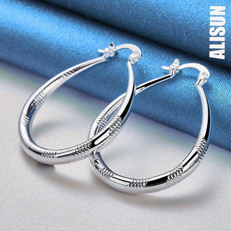 925 Sterling sølv U-formede piercing øredobber Fasjonable bryllup smykker