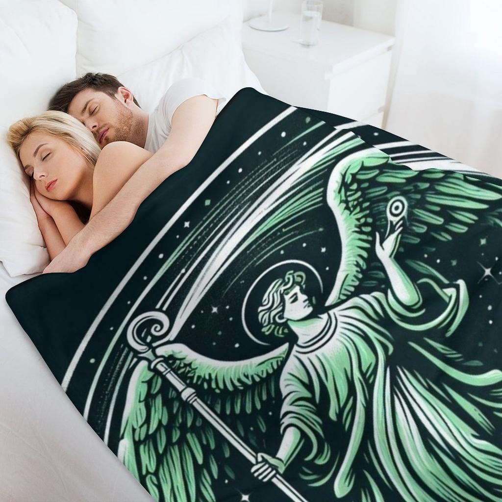 Saint Raphael Archangel - Angel of Healing - Christmas gift Throw Blanket For Baby Personalized Gift Beach Vintage Blankets