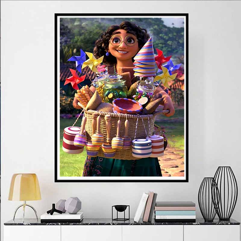 Disney Pittura Diamante, Illustrazione Tema Mirabeauty Carino Fai da Te Mosaico di Strass Kit Punto Croce Ricamo Regalo Decorazione Casa