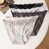 Perizoma da Donna Sexy a Vita Bassa Pizzo Giuntato Spallino Sottile Mutandine Carine e Sexy a Taglio Alto Aderenti
