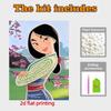 Disney Pearl Painting Anime Mulan Art Kit Adult Beginner Home Wall Decor Special Shape