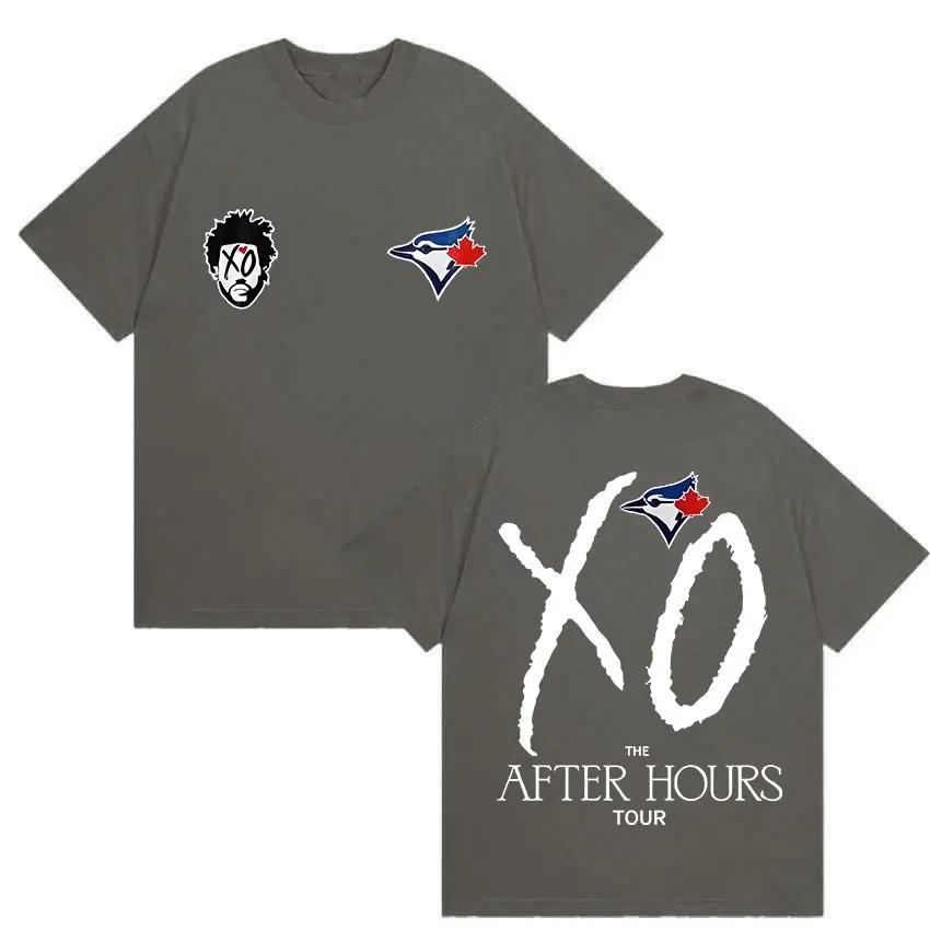The Weeknd After Hours Tour Xo 2026Merch Tshirt Unisexs Womens Hip Hop Loose Short Sleeve Tshirt Cotton Tshirt Fan Street Wear