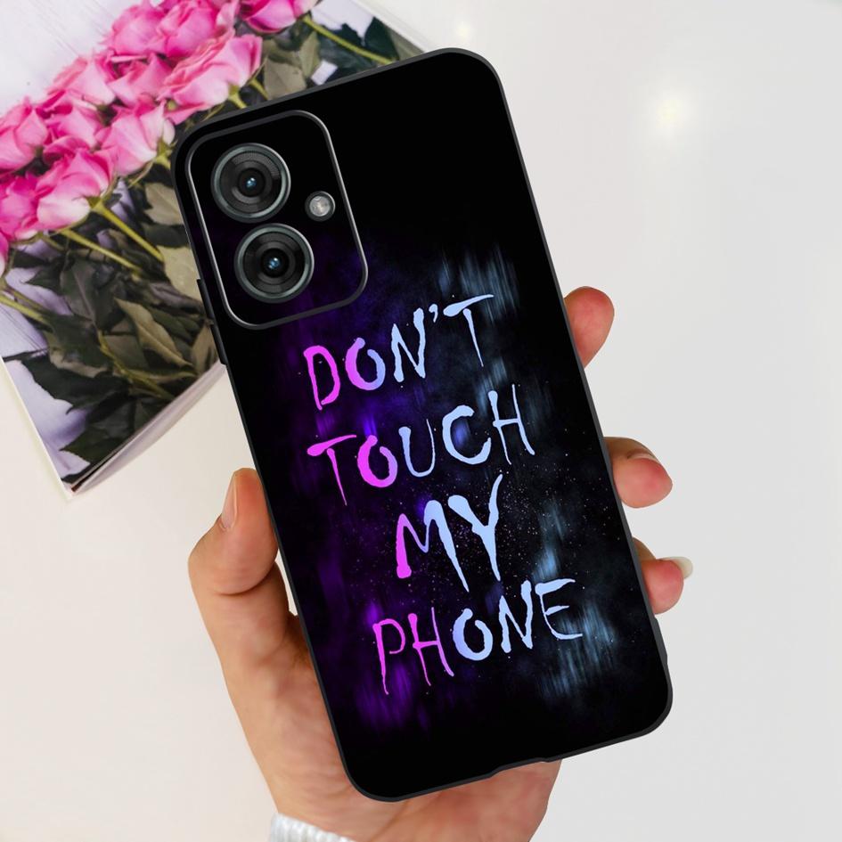 Für Motorola Moto G55 5G Hülle Niedliche Cartoon Katze Tiere Weiches Silikon Stoßfeste TPU Rückseite Handyhülle Für MotoG55 G 55 Funda