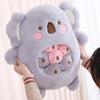 Cute Cartoon Animal Plush Pillow with Small Toys Inside Soft Stuffed Sofa Cushion Home Decor Birthday Gift for Kids
