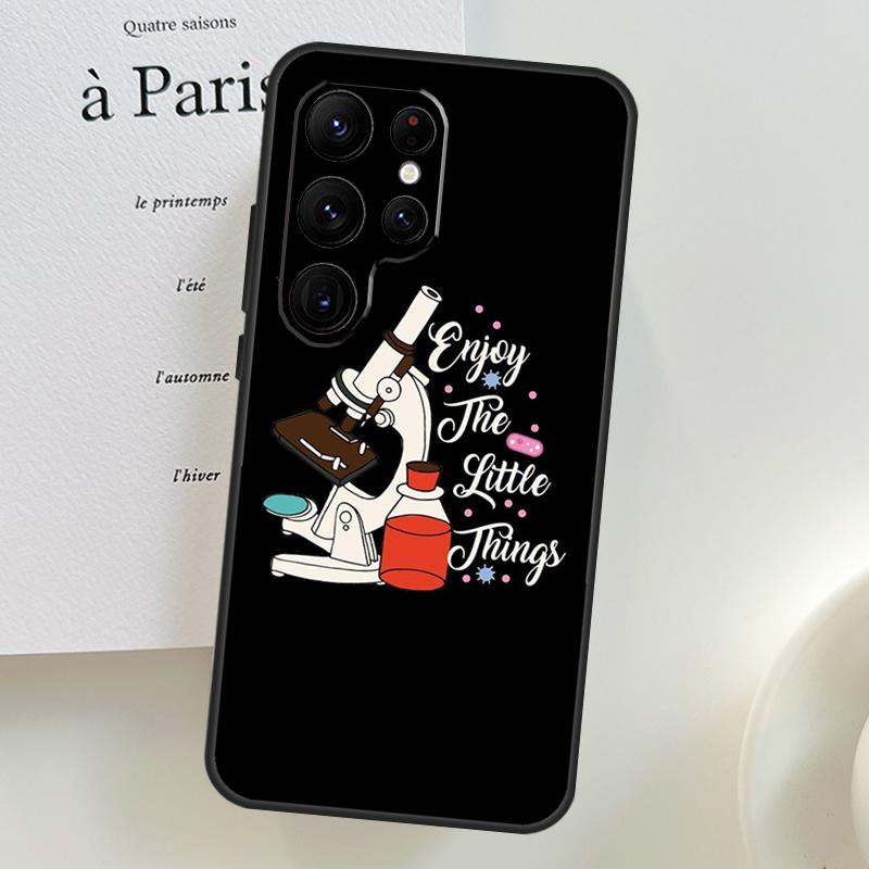 Vědecký Biologický Laboratorní Pouzdro Pro Samsung Galaxy S26 Ultra S24 S23 S22 S21 S25 Ultra S10 S20 Plus S25 FE Kryt Na Telefon