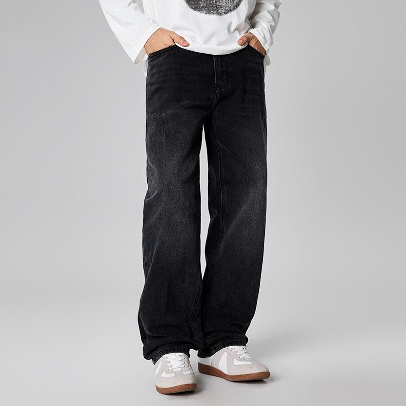 Mainstream Retro Loose Straight Casual Men's Jeans Classic Style