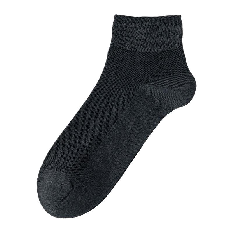 Men's Cotton Pure Cotton Socks - Lightweight Summer Shorts Socks with Mesh Ventilation for Comfortable Casual Wear for Men - Summer