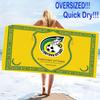 Fortuna Sittard Print Beach Towel, Large Soft Quick Dry Towel for Beach Camping Swimming