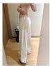 Da Ding's BC White Cow Dual Linen Cotton Wide-Leg Pants - Summer Relaxed Old Money Jeans