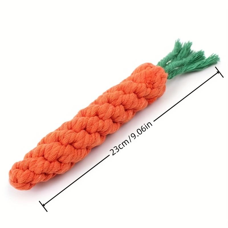 Chew Toys for Small Dogs Cleaning Teeth Dog Toys Bite Resistant Pet Dog Puppy Carrot Cotton Rope Pet Playing Toy Accessories