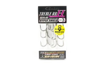Gamakatsu 67554 Treble Hook RB H Hyper Shield Size 3 ,6 Per Pack (9229)
