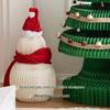 Large Nordic Paper Snowman Ornament for Storefront and Outdoor Christmas Decor