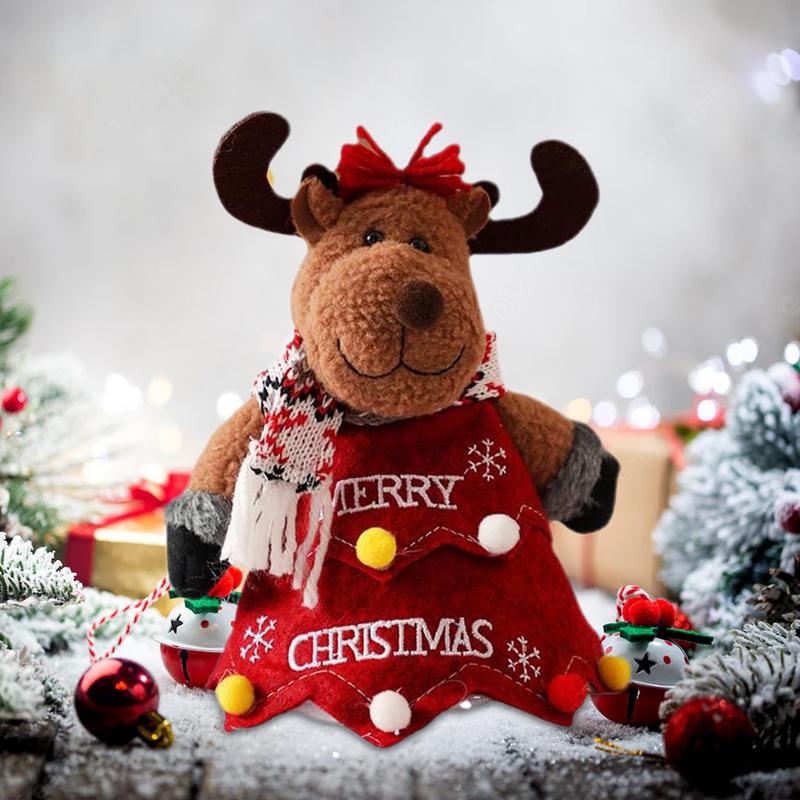 Christmas candy bag cartoon Christmas ornaments bag multifunctional Christmas decorations children s candy bag deer