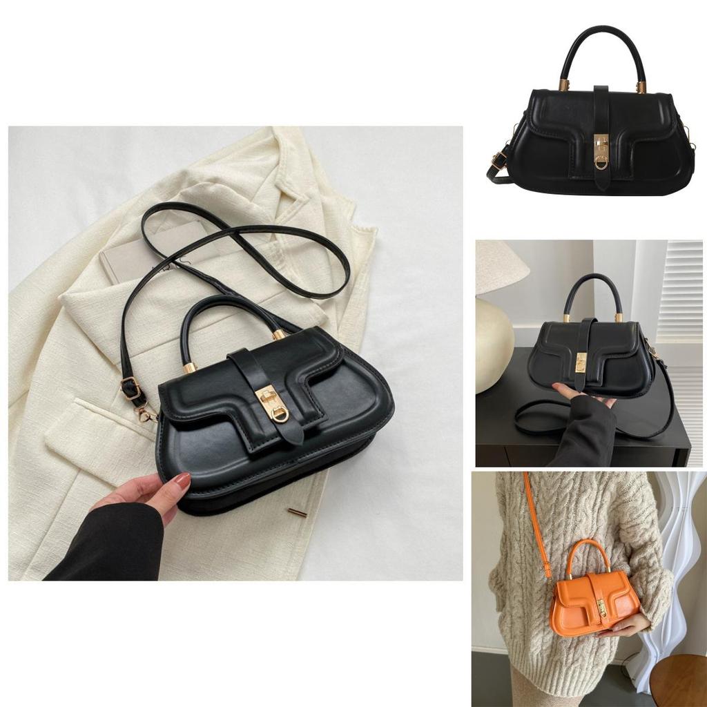 Chic Street Style Pu Shoulder Bag With Stitching Details