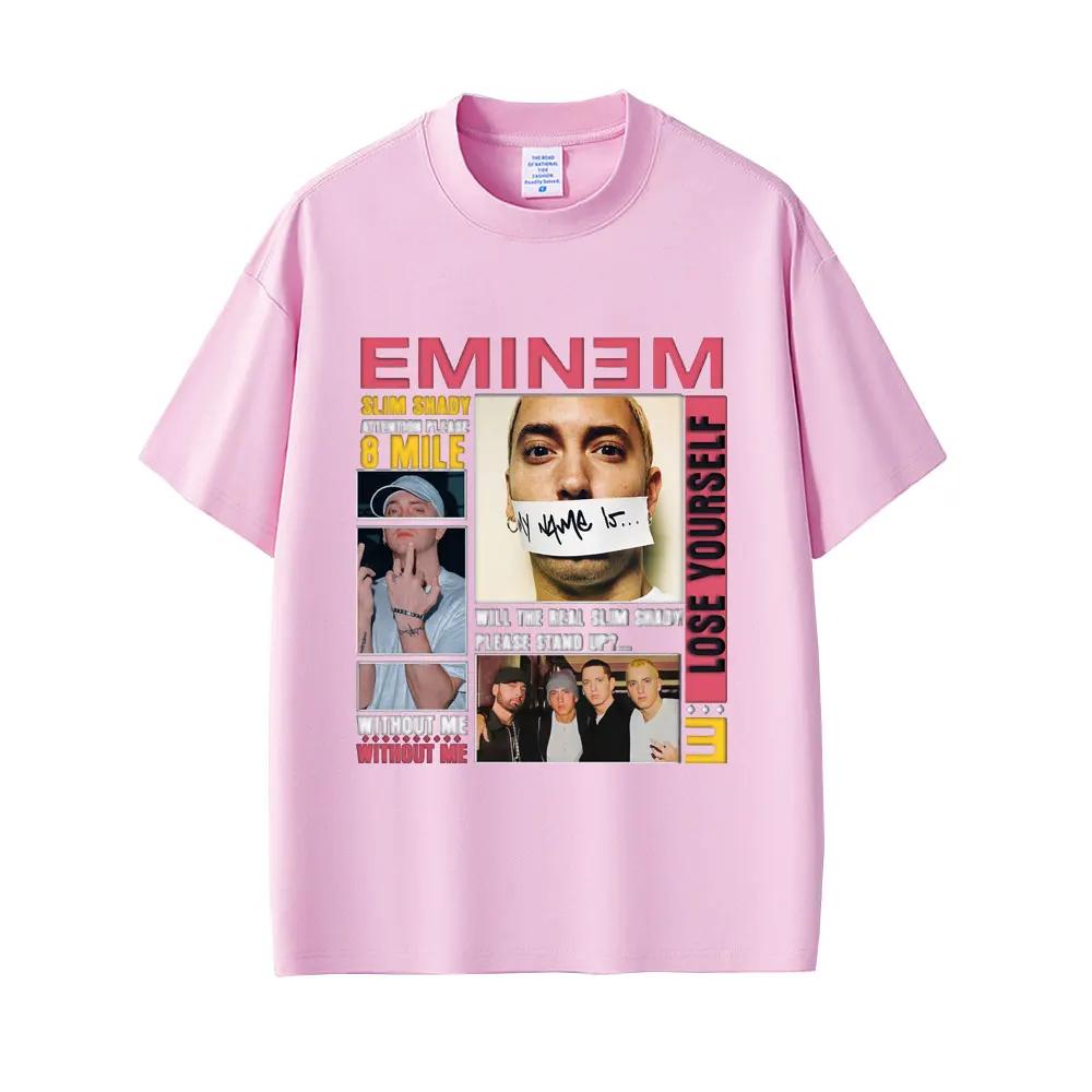 

Футболка рэпера Эминема Slim Shady, мужская одежда в винтажном уличном стиле, мужская женская хип-хоп мода, топы с коротким рукавом, футболка#Цвет(1) XXXXXL чёрный