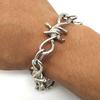 Personalized Men's Jewelry Set Alloy Barbed Wire Brambles Bracelet Necklace Decor Festival Gift for Halloween Birthday
