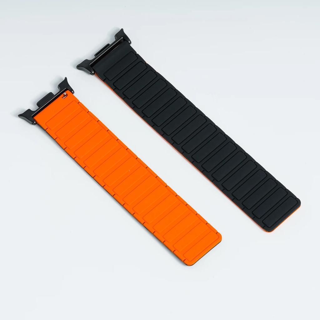 Magnetiskt loop-armband utan mellanrum för Samsung Galaxy Watch 8/8Classic Ultra 2 Silikonarmband för Samsung Galaxy Ultra 47mm Klockarmband