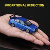 1:64 Subaru WRX STI Mini Scale Sports Car Model Toy Metal Body Rubber Tires Simulation Vehicles Models Gifts for Boyfriend