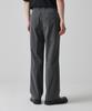 Musinsa Standard Reverse One-Pleat Wide Hidden Banding Slacks [Medium Gray]