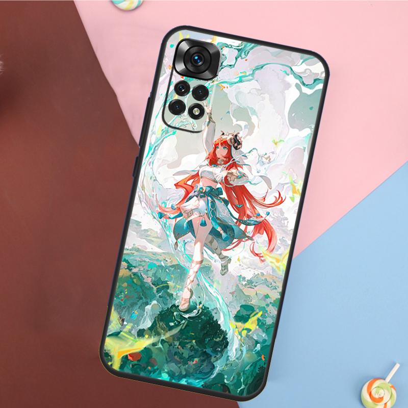 Genshin Impact Nilou Cover For Xiaomi Redmi Note 13 Pro 14 12 11 9 10 9S 10S 11S 12S Redmi 10C 12C 13C 14C Case