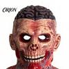 Scary Party Costume for Adults Zombie Head Masque, Horror Latex Full Hood Realistic Character Headpiece Creepy Skeleton Halloween Cosplay, Haunted