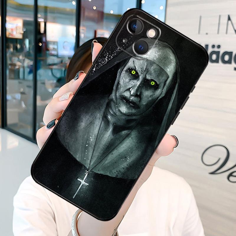 The Nun Valak Horror Phone Case For iPhone 13 12 Mini 11 14 15 Pro Max SE 2020 7 8 Plus X XS Max XR Cover Shell