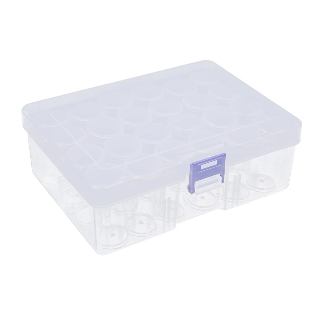 24pcs Diamond Painting Storage Containers Round Storing Bottle with Storage Box Sticker