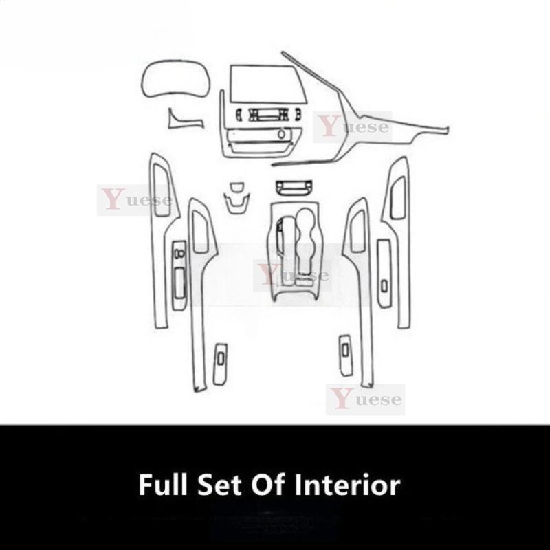 For TOYOTA HIGHLANDER & KLUGER Car Interior Center Console Transparent TPU Protective Film Anti-scratch Film Sticker