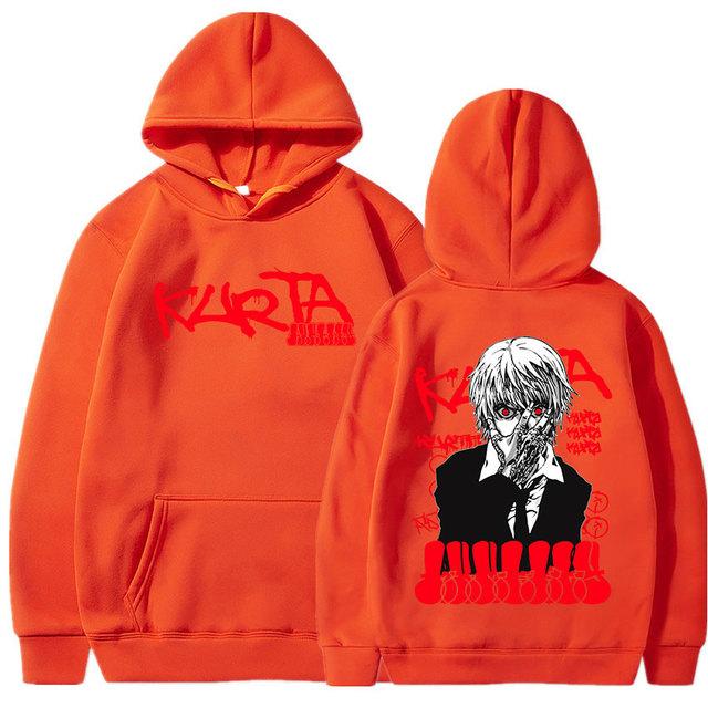 Anime Hunter X Hunter HxH Hoodies Manga Graphic Kurapika Cotton Long Sleeves Unisex Casual Oversized Hooded Sweatshirt Unisex Streetwear Tops