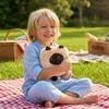 PP Cotton Cat Plush Doll Toy Square Cat Shape Stuffed Cat Toy Siamese Plush Doll  Home Decoration
